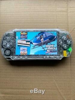 PSP 1000 Clear Very good condition With 5,000+ Games & Movies