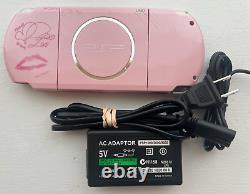 PSP 3000 AKB48 Edition Pink Good condition OEM Japan Import US Seller