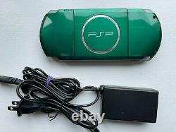 PSP 3000 Spirited Green RARE Very Good condition OEM Japan Import US Seller