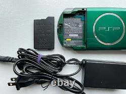 PSP 3000 Spirited Green RARE Very Good condition OEM Japan Import US Seller