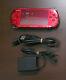 Psp-3000 Console Red Good Condition International Playstation Portable System