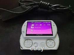 PSP Go, Pearl White, 16GB, Console & Charging block/cable, good condition. Works