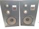 Pair Vintage Kenwood 3way Speakers System Model Jl-560 Good Condition Works