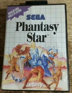 Phantasy Star Sega Master System Cartridge & Box Pal UK Good Condition