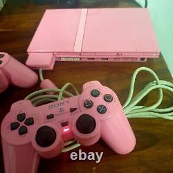Pink Slim PS2 Sony Playstation 2 Rare -PAL Complete GOOD CONDITION