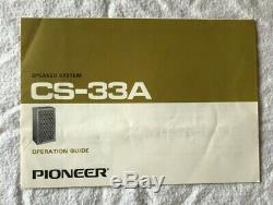 Pioneer S-33A, vintage, speaker system, 1 x pair, used, good condition