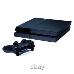 PlayStation 4 500GB Jet Black Console Two Controllers Very Good Condition PS4