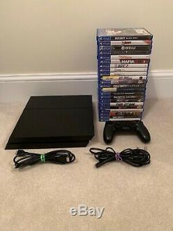 PlayStation 4 PS4 1TB Console 22 Games Controller Good Condition