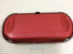 PlayStation PS VITA Console Wi-Fi Model Red PCH-1000 ZA03 Japan Good Condition