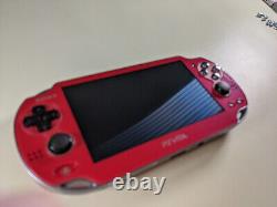 PlayStation PS Vita Fat Phat OLED 1000 Wi-Fi Cosmic Red Very Good Condition