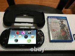 PlayStation PS Vita Slim 2000 Black 3.73FW Good Condition Assassins Creed 3