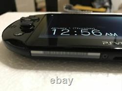 PlayStation PS Vita Slim 2001 3.73FW Good Condition Blaze Blue Game And Case