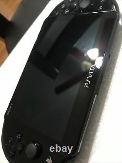 PlayStation PS Vita Slim 2001 Black 3.73 FW Good Condition Uncharted And Grip
