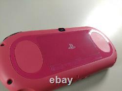 PlayStation PS Vita Slim LCD 2000 Black Pink 3.60 3.65 Good Condition