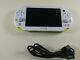 Playstation Ps Vita Slim Lcd 2000 White Lime Green 3.60 3.65 Very Good Condition