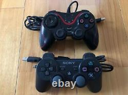 PlayStation3 CECHA00 Black 320GB 18software 2controllers Good condition NTSC-J