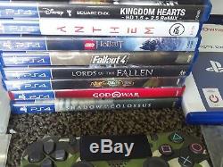 Ps4 22 Games 1 New And 2 Controllers Hdmi Cord Good Condition Fast Shipping