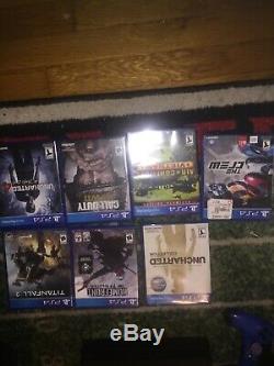 Ps4 slim 500gb used, 2 ps4 controls, 7 games, all good condition