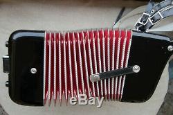 Record Accordion C-system, 3-fold Tremolo Musette, 4 reed, good condition