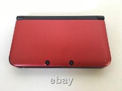 Red Nintendo 3DS XL System with System and Charger Good Condition