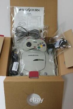 SEGA SATURN Console System HST-0014 Boxed Tested Good Condition Work Fully