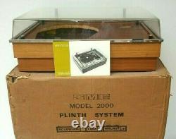 SME MODEL 2000 PLINTH SYSTEM & BOOKLET IN ORIGINAL BOX V GOOD CONDITION 1970s