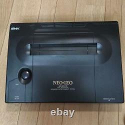SNK NEO GEO AES Console System with 2 Controllers Very Good Condition 220128-02