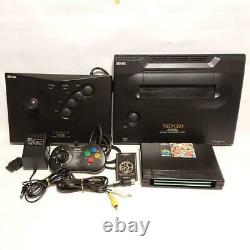 SNK NEO GEO AES Console with World Heroes 2 JET Very Good Condition Tested Good