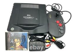 SNK NEO GEO CD Console System Very Good Condition with Controller Pro & Games JP