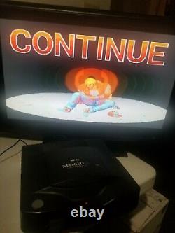 SNK NEO GEO CD Console System with Lot 4 Games Good Condition Works