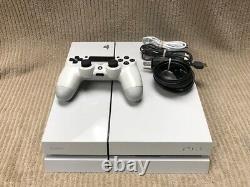 SONY PLAYSTATION 4 PS4 500GB MODEL CUH-1115A WHITE GOOD CONDITION Ships Free