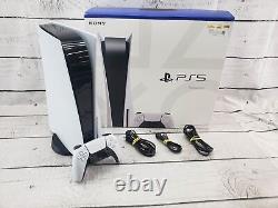 SONY PS5 DISC ED. 825GB With 1 CONTROLLER, CORDS, ORIGINAL BOX, GOOD CONDITION