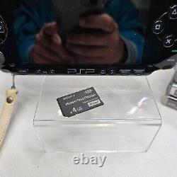 SONY PSP-1000 (Piano Black) Handheld with 10 GAMES GOOD CONDITION