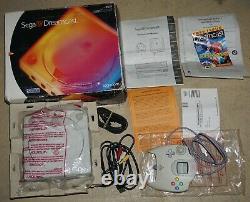 Sega Dreamcast Launch White System Console Complete in Box #25 GOOD Shape