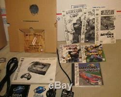 Sega Saturn Bundle NTSC Complete CIB Console 10 games System Bundle Good Shape