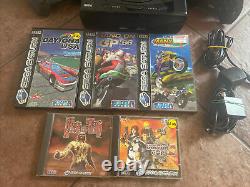 Sega Saturn console bundle lot Full Set Up Tested Good Condition With Games
