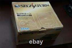 Sega Saturn console gray boxed good condition Japan SS system US Seller