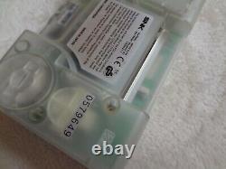 Snk neo geo pocket color clear console system Tested Work -good condition