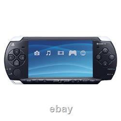 Sony PSP 2000 Piano Black Handheld Gaming System Good Condition
