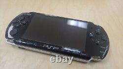 Sony PSP 3000 Black Complete in Box Good Condition Tested & Working