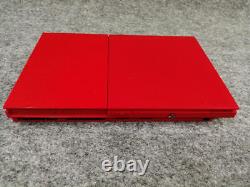 Sony PlayStation 2 PS2 SCPH-90000 Red Slim Game Console GOOD CONDITION
