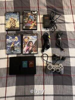 Sony PlayStation 2 Slim Black PS2 Console Lot GOOD CONDITION