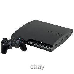 Sony PlayStation 3 Slim 160GB Charcoal Black Console Good Condition
