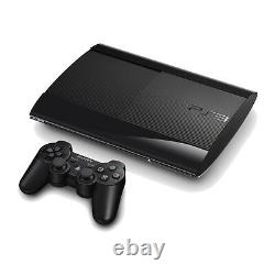 Sony PlayStation 3 Super Slim 12 GB Black Console Good Condition COMPLETE