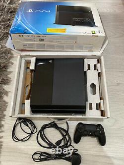 Sony PlayStation 4 500GB Jet Black Console Same Day Dispatch Good Condition