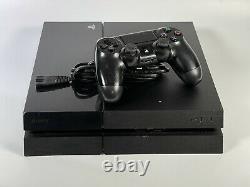 Sony PlayStation 4 PS4 500GB Jet Black Console with Controller Good Condition