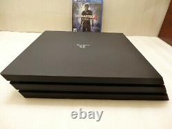 Sony PlayStation 4 PS4 Pro 1TB Console Black Very Good Condition