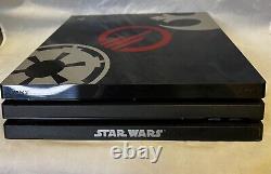 Sony PlayStation 4 Pro 1TB Black Console STAR WARS Very Good Condition