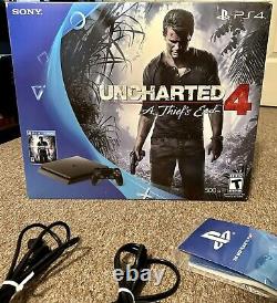 Sony PlayStation 4 Slim 500GB Console with Uncharted 4 Very good condition