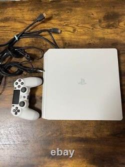 Sony Playstation 4 PS4 500B Slim Console Glacier White Good Condition